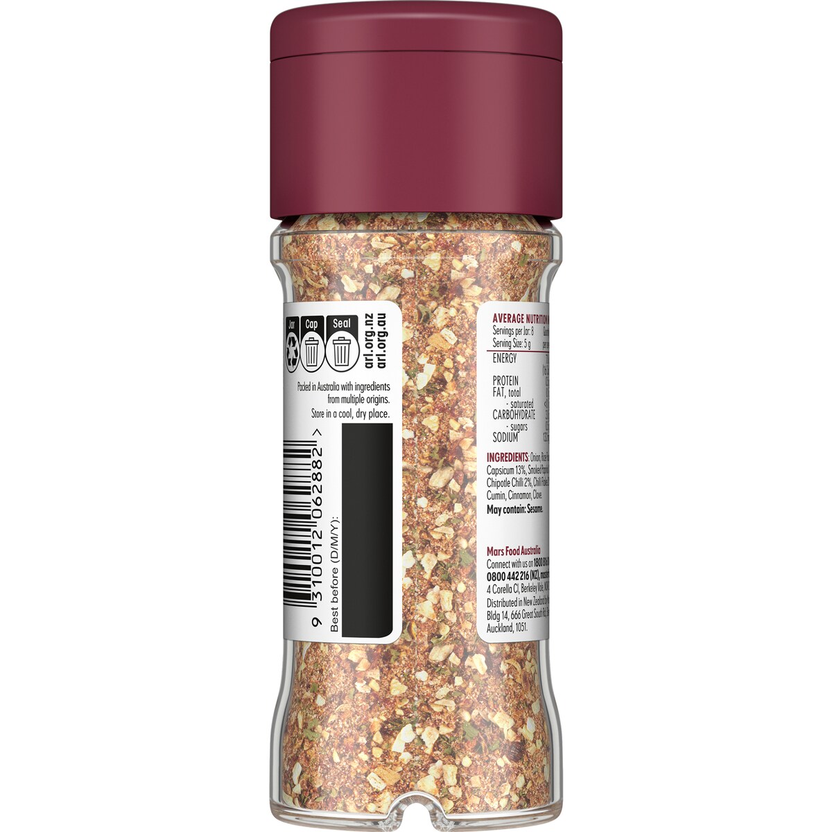 MasterFoods My Muscle Chef Chipotle Spice Blend 40g