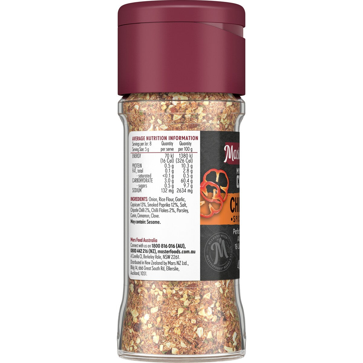 MasterFoods My Muscle Chef Chipotle Spice Blend 40g