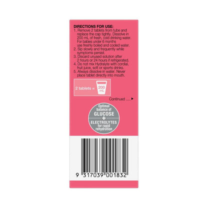 Hydralyte Effervescent Strawberry Kiwi Tablet - 10 pack