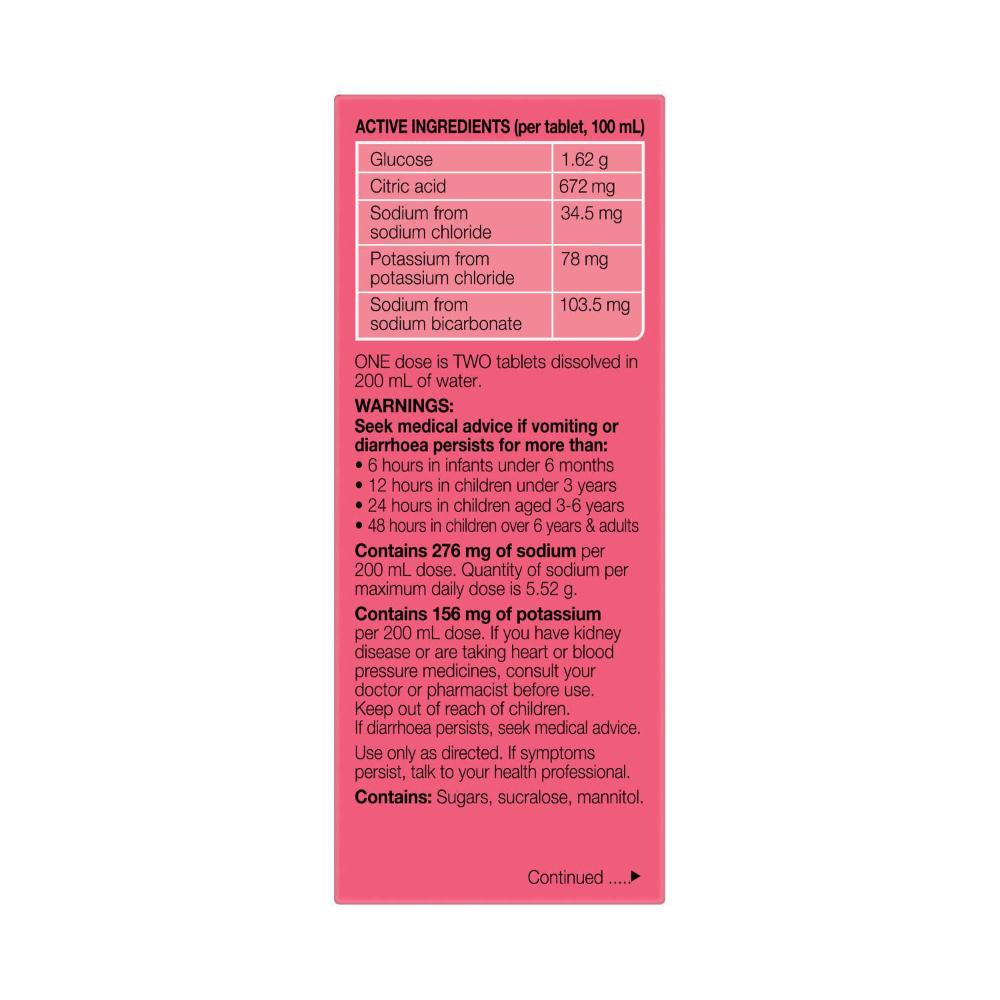 Hydralyte Effervescent Strawberry Kiwi Tablet - 10 pack