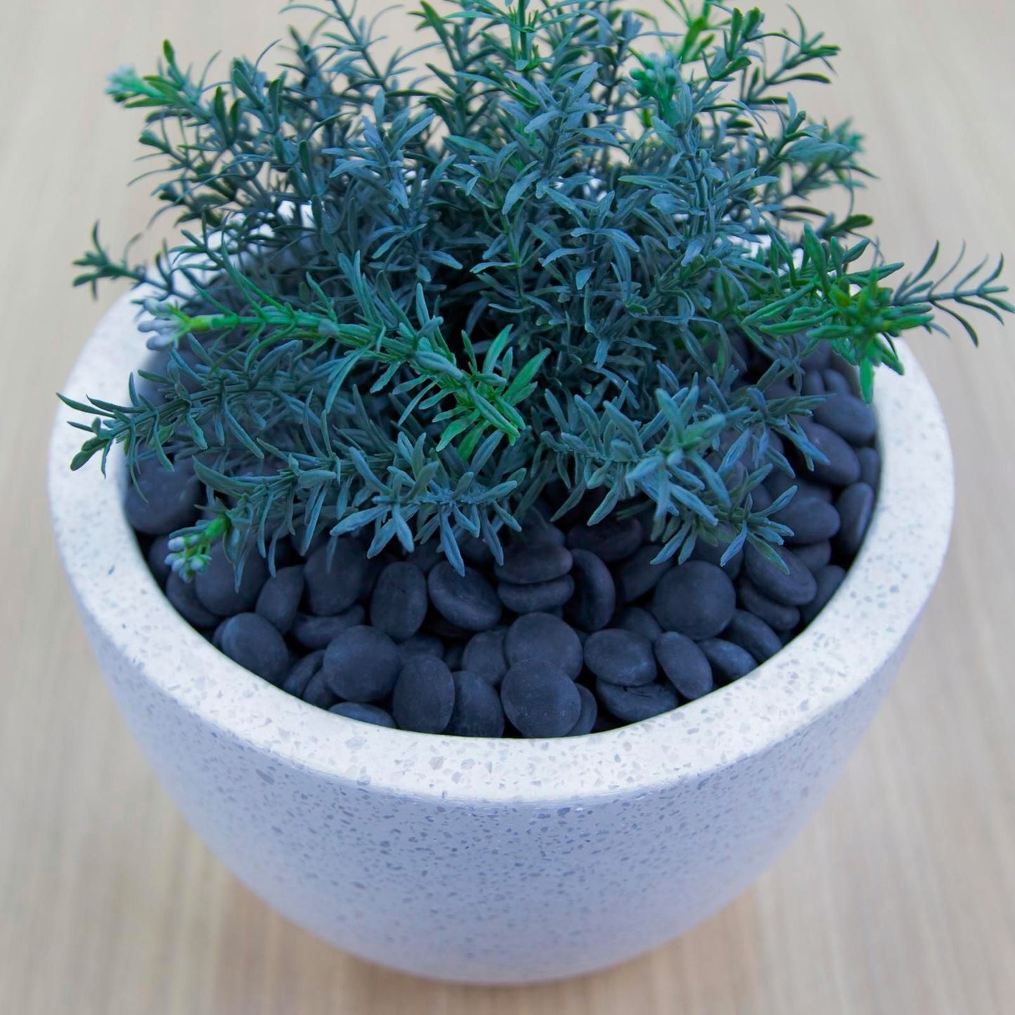 Tuscan Path Frosted Black Glass Pebbles - 17-19mm - 1kg