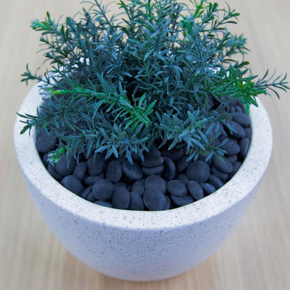 Tuscan Path Frosted Black Glass Pebbles - 17-19mm - 1kg