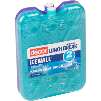 Decor Lunch Box Ice Pack Small Assorted 2 Pack