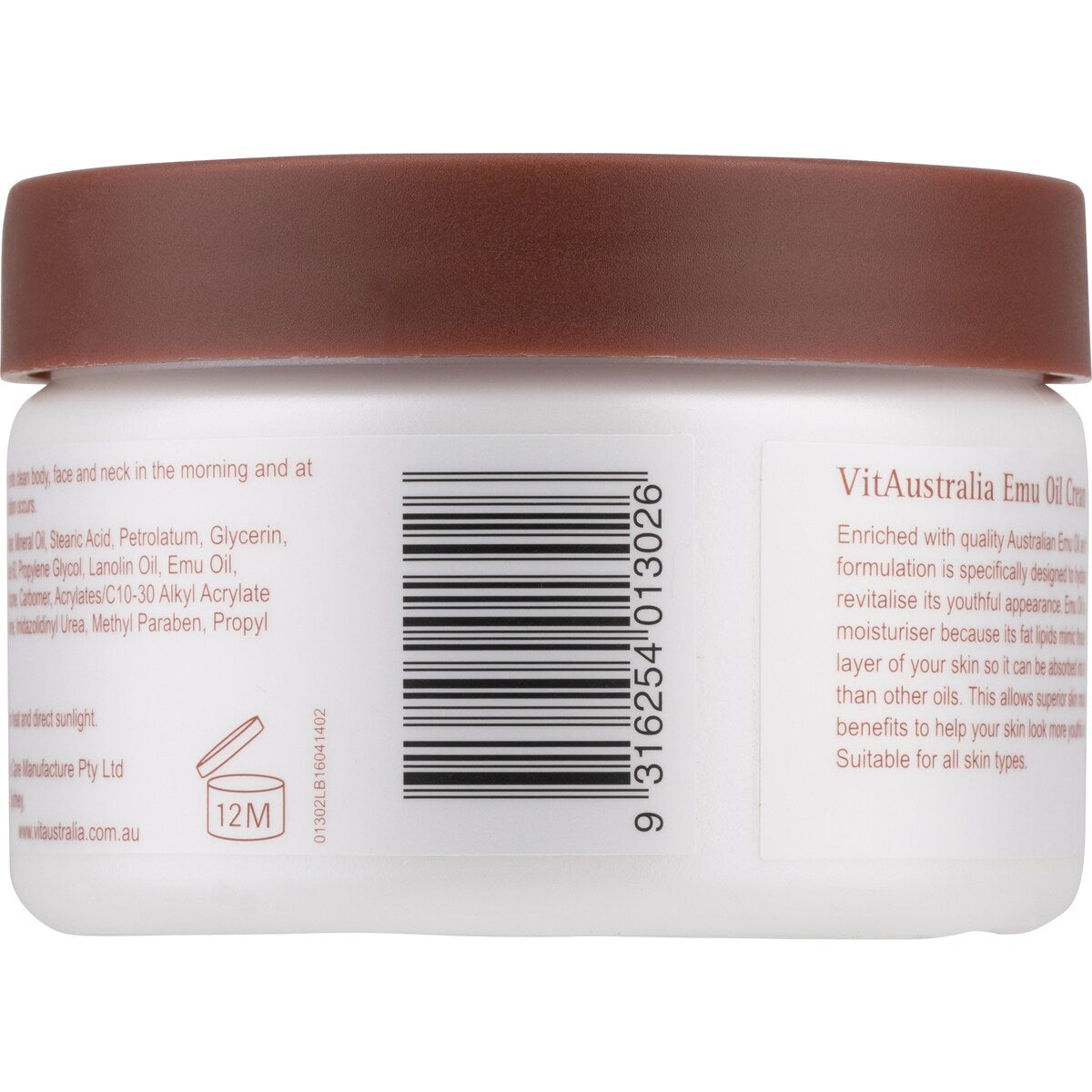 Vitaustralia Emu Oil Cream 250g