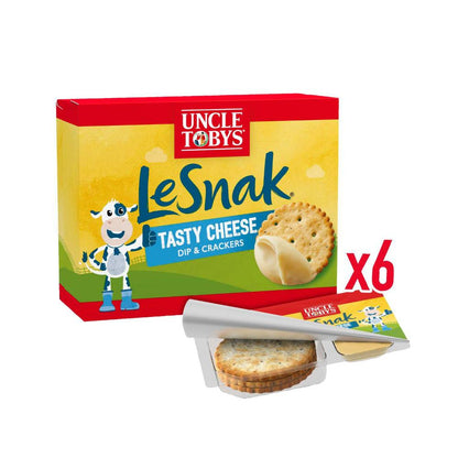 Une Tobys Le Snak Cheese Dip And Crackers Tasty Kids Lunchbox Snack - 132g
