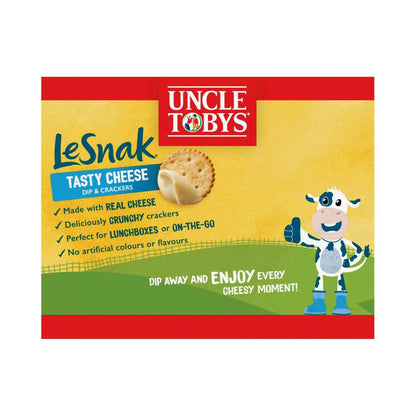 Une Tobys Le Snak Cheese Dip And Crackers Tasty Kids Lunchbox Snack - 132g