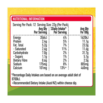 Uncle Tobys Le Snak Tasty Cheese Value Pack Dip & Crackers School Lunch ... 264g