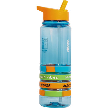 Decor Quad Bands Tritan Water Drink Bottle Assorted 750ml Each