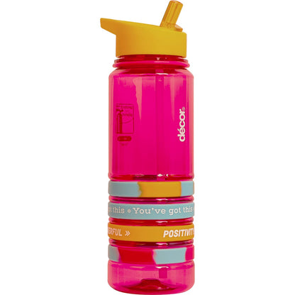 Decor Quad Bands Tritan Water Drink Bottle Assorted 750ml Each