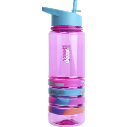 Decor Quad Bands Tritan Water Drink Bottle Assorted 750ml Each