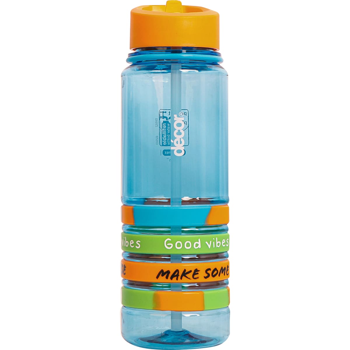 Decor Quad Bands Tritan Water Drink Bottle Assorted 750ml Each