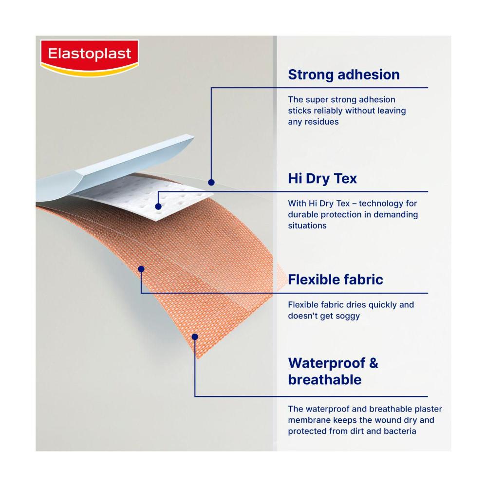 Elastoplast Extra Tough XL Strips - 10 pack