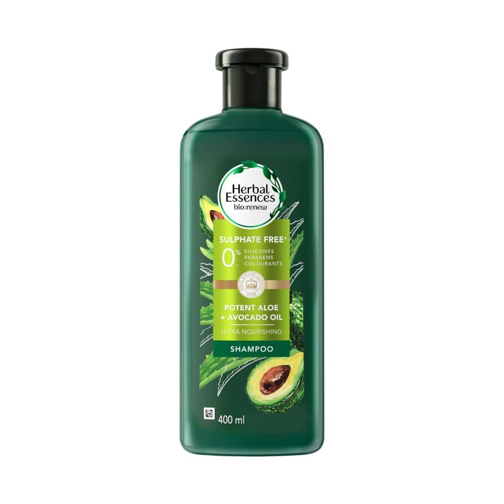 Herbal Essences Shampoo Potent Aloe + Avocado Oil - 400mL