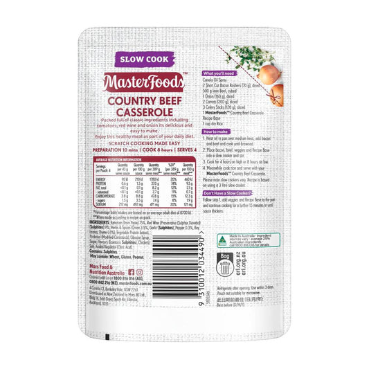 MasterFoods Country Beef Casserole Recipe Base - 175g
