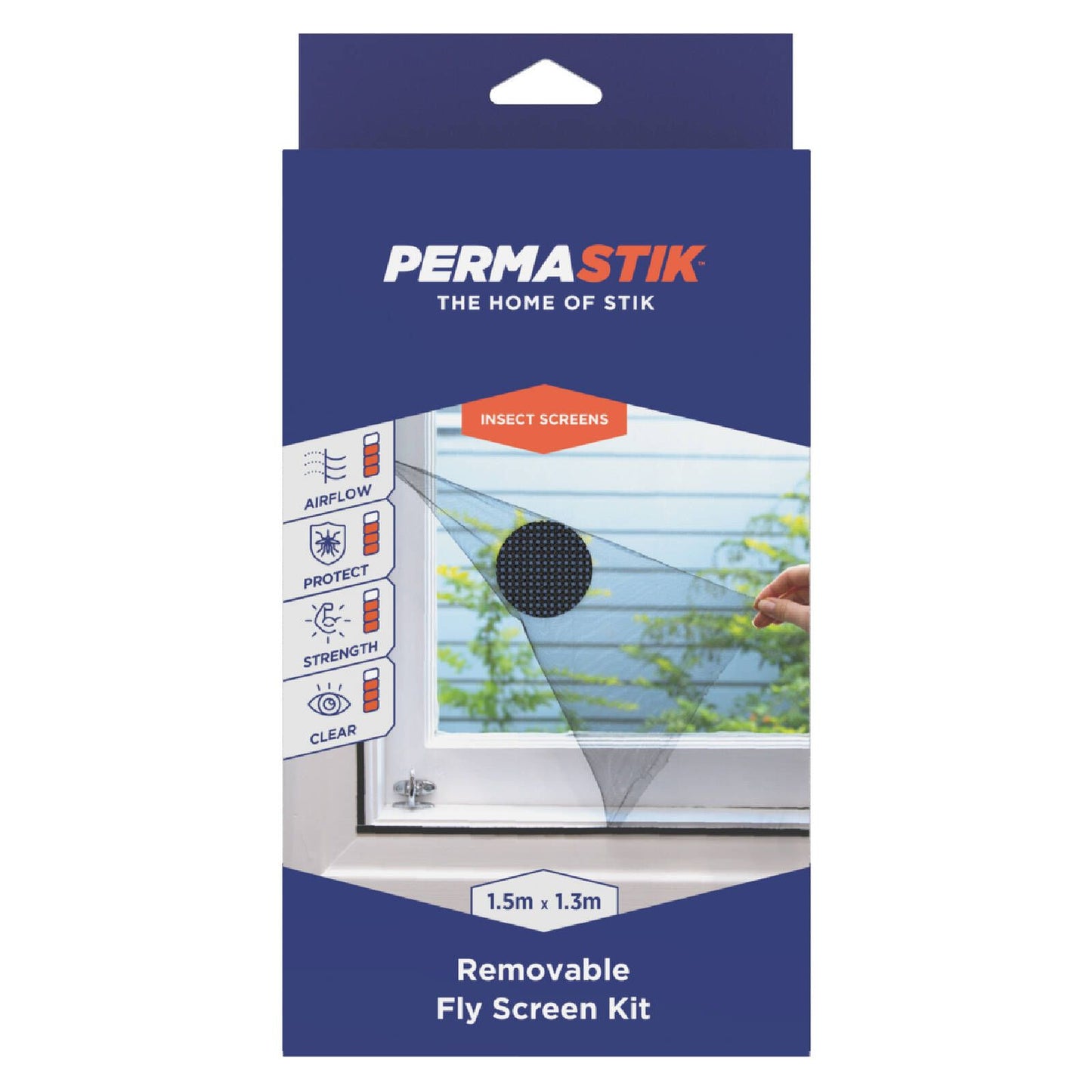 Permastik Removable Insect Screen - 1.5 x 1.3m