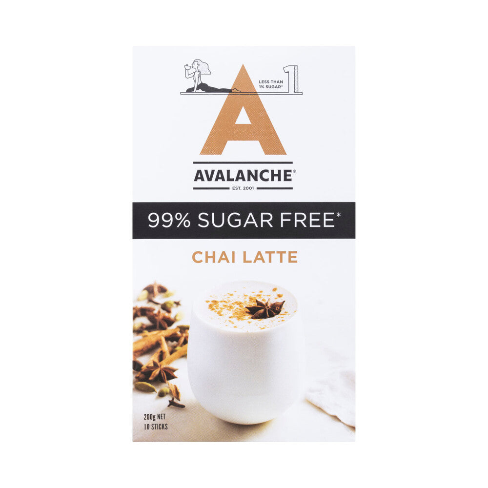 Avalanche 99% Sugar Free Chai Latte - 10 pack