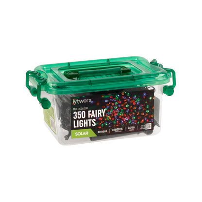 Lytworx Multicolour Solar Fairy Lights - 350 Pack - 24.4m