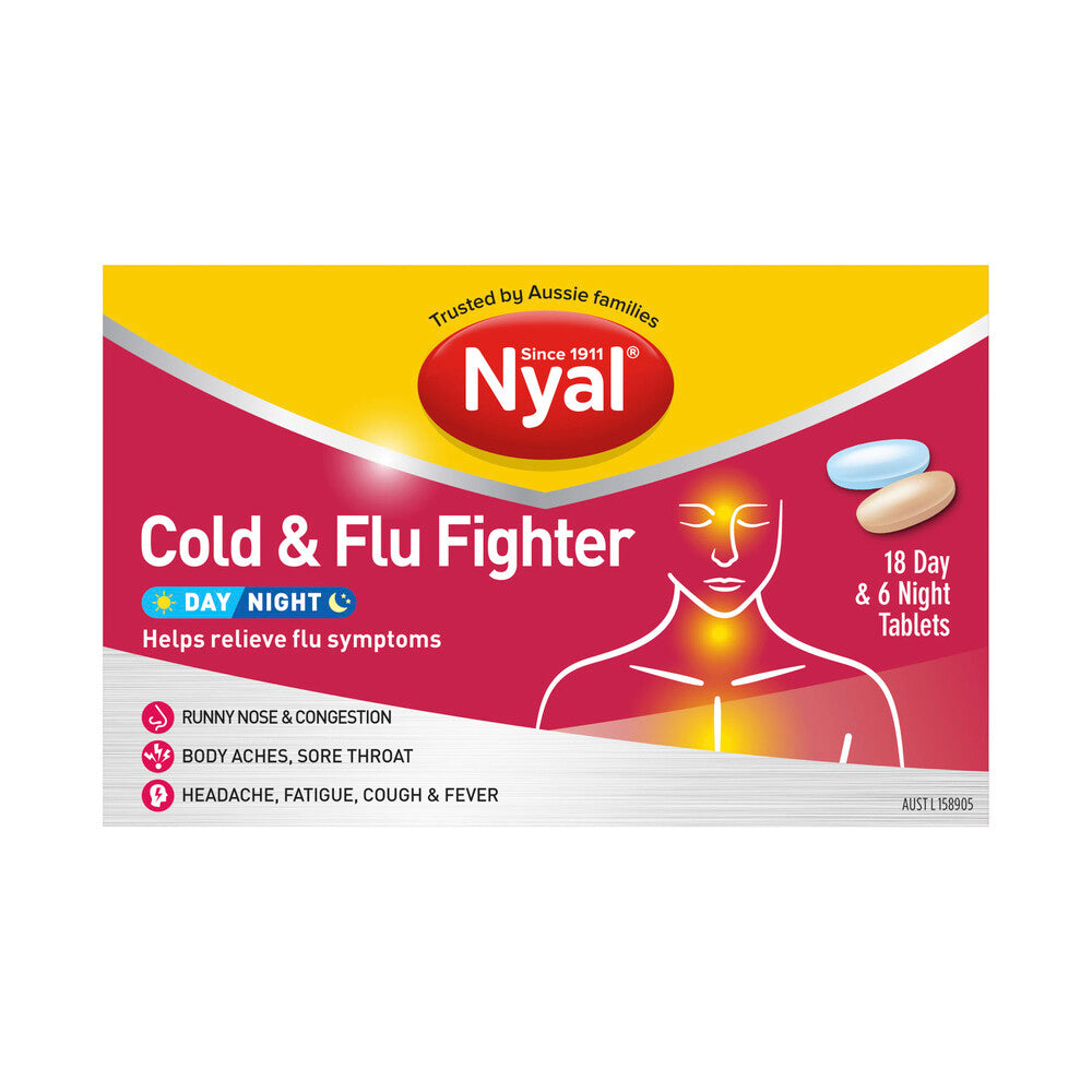 Nyal Cold & Flu Fighter Day & Night Tablets - 24 pack