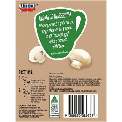 Unox Cream of Mushroom Soup In A Cup 2 pack