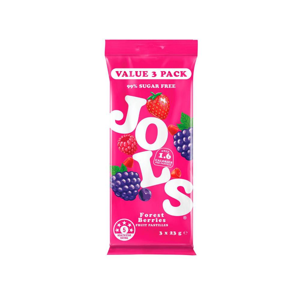 Jols Sugar Free Pastilles Forest Berries 3 pack - 69g