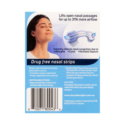 Breathe Right Nasal Strips - 30 pack