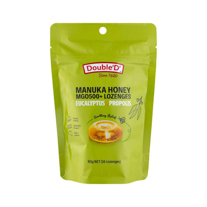 Double D Manuka Honey Eucalyptus Lozengers - 16 pack