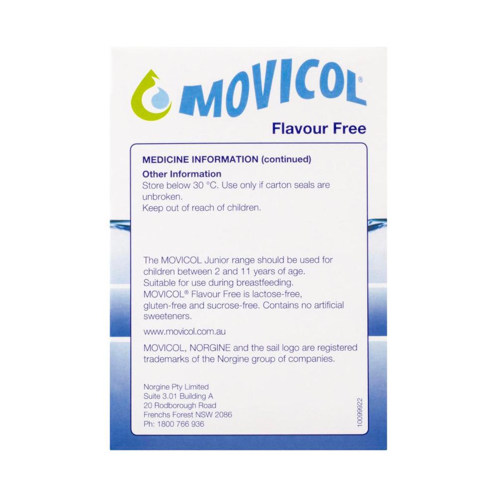 Movicol Flavour Free Sachet - 30 pack