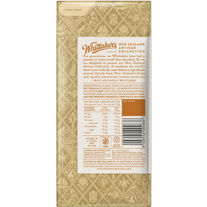Whittakers Artisan West Coast Buttermilk Caramel 28% Cocoa 100g