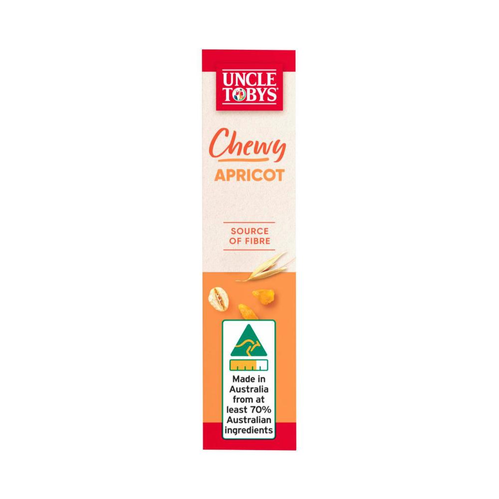 Une Tobys Muesli Bars Chewy Apricot Kids School Lunchbox Snacks - 185g