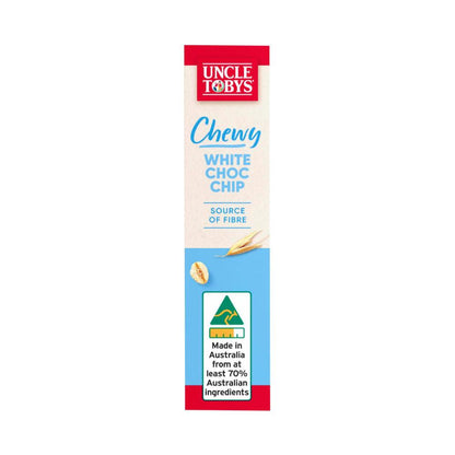 Une Tobys Muesli Bars Chewy White Choc Chip Kids Lunchbox Snacks - 185g