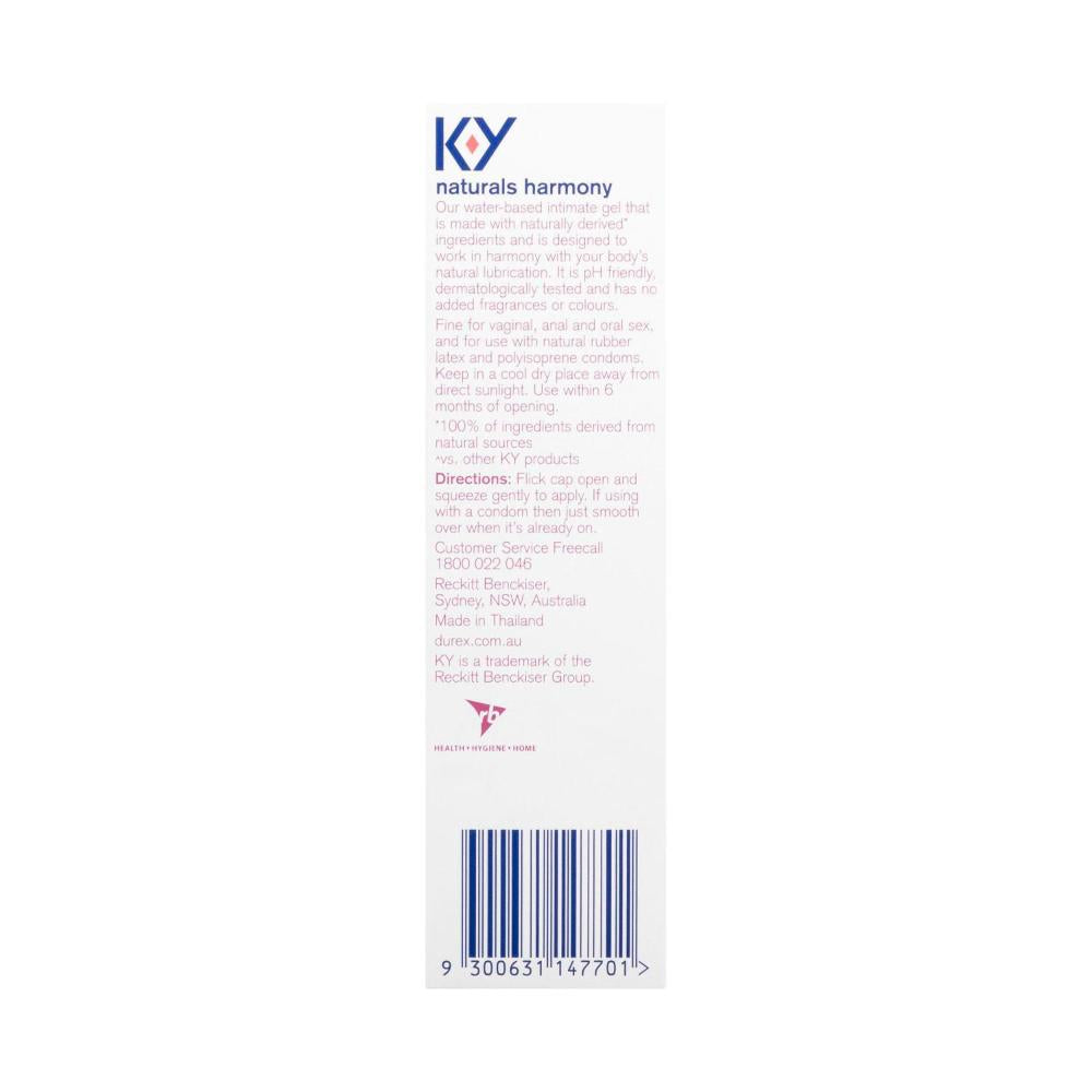 Durex K-y Naturals Harmony Lubricant Gel - 100mL