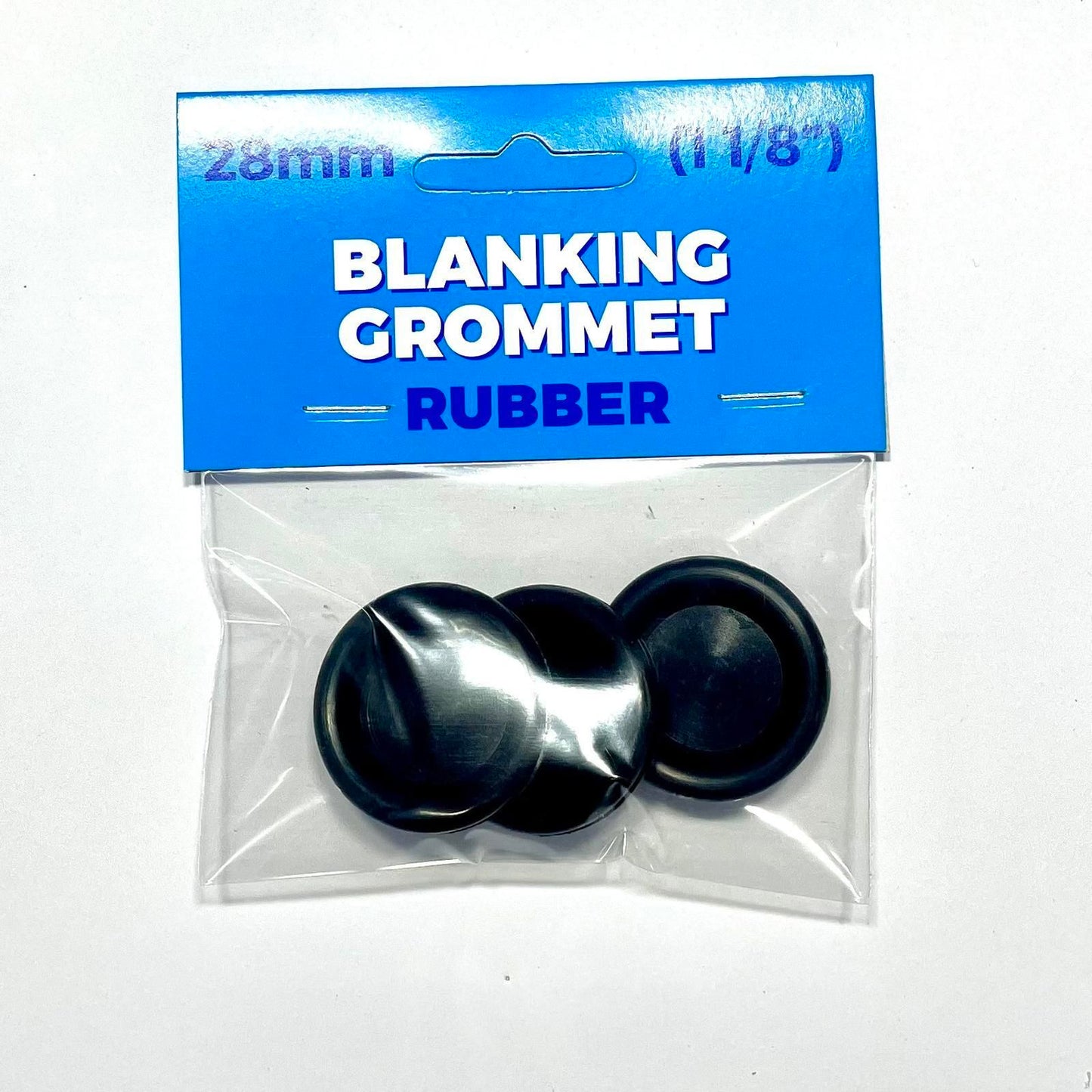 Premier Blue Blanking Grommet - 28mm - Black