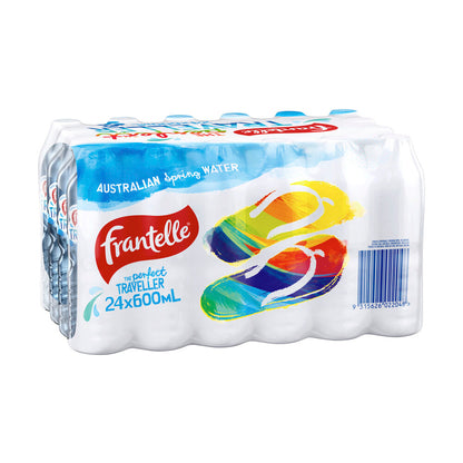 Frantelle Australian Still Spring Water Bottles Multipack 24x600ml - 24 Pack
