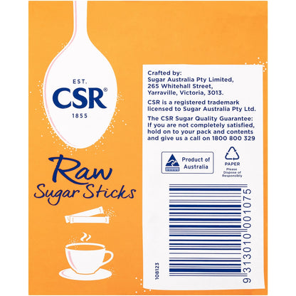 Csr Raw Sugar Sticks 50 Pack