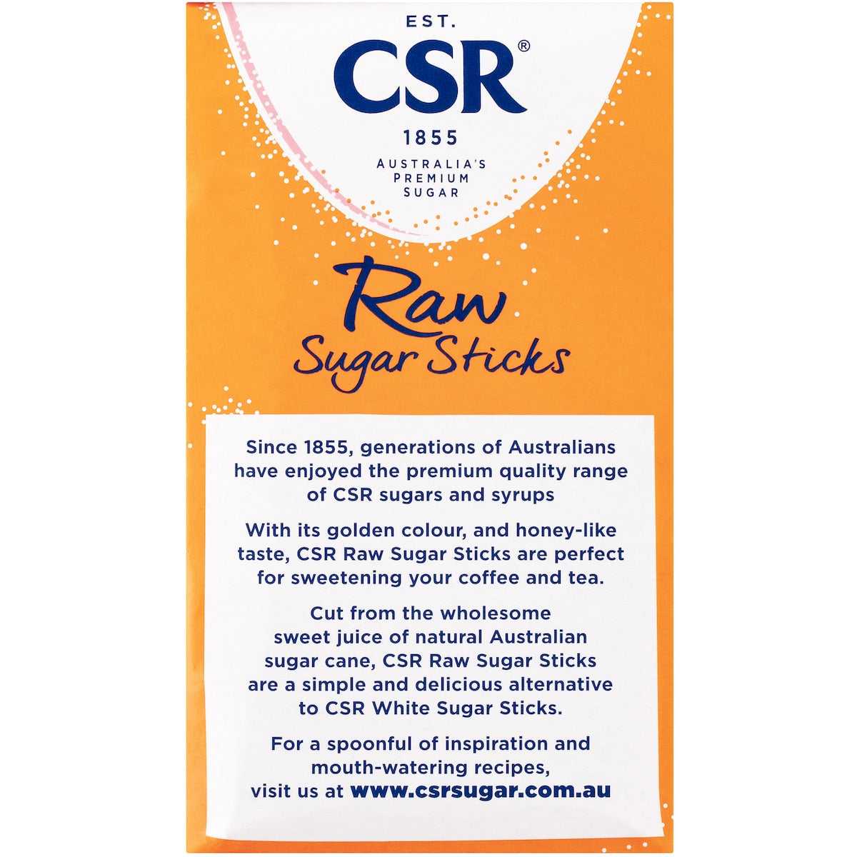 Csr Raw Sugar Sticks 50 Pack