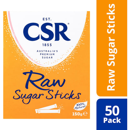 Csr Raw Sugar Sticks 50 Pack