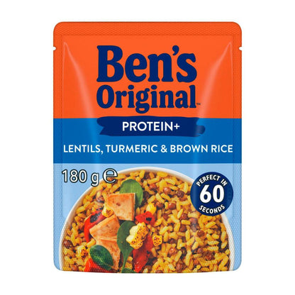 Ben's Original Rice Protein Lentils Turmeric And Brown Rice Pouch - 180g