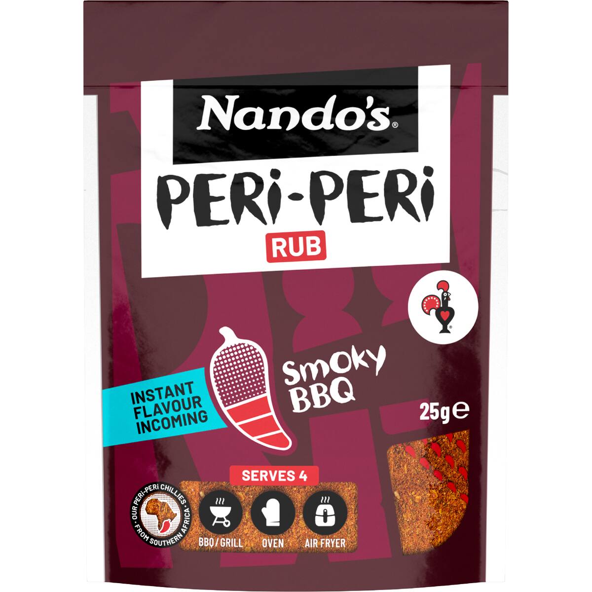 Nando's Peri Peri Rub Smokey Bbq Medium 25g