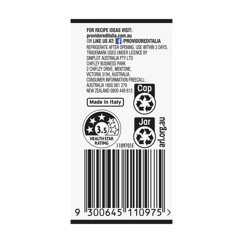 Providore Vine Ripened Tomato And Caramelised Onion Pasta Sauce - 400g
