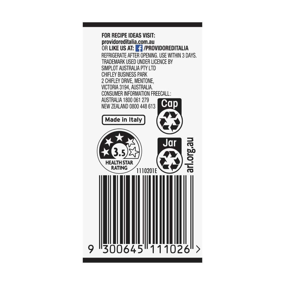 Providore Vine Ripened Tomato And Red Chilli Paste Sauce - 400g