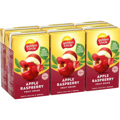 Golden Circle Apple & Raspberry Poppers 250ml X 6 Pack