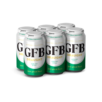 GFB Gluten Free Draught Can 375ml - 6 Pack