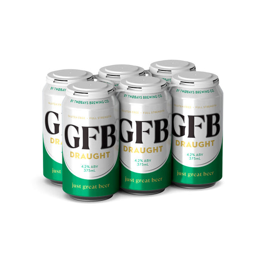 GFB Gluten Free Draught Can 375ml - 6 Pack