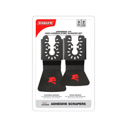 Diablo High Carbon Steel Multi Tool Scraper Set - 50mm - 2 Piece