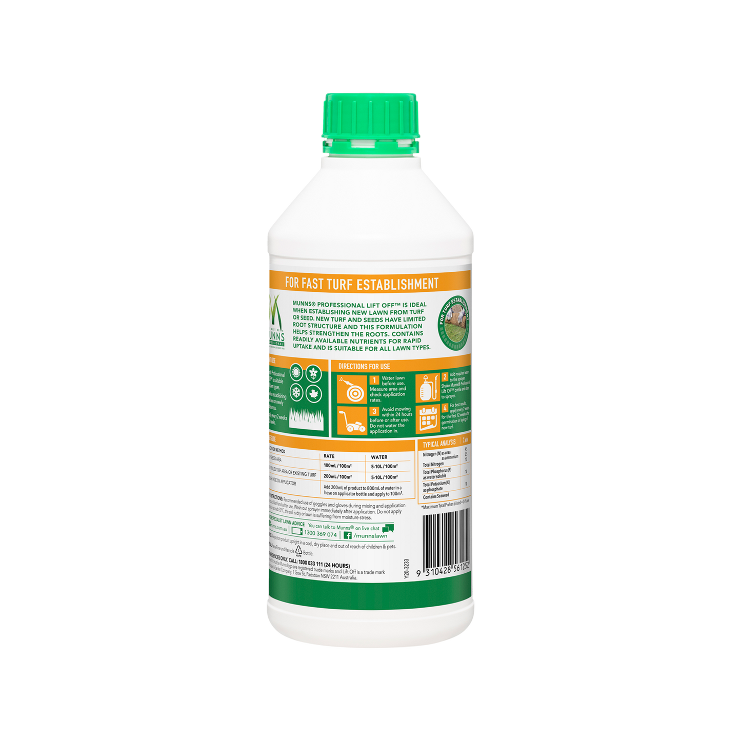 Munns Professional Lawn Fertiliser - 1L