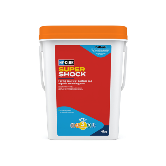 Hy-Clor Super Shock Granular Pool Chlorine - 4kg