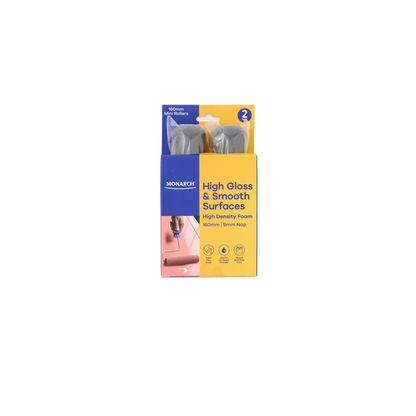 Monarch Mini Rollers Yellow 160mm 2 Pack