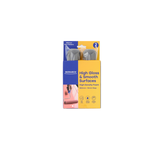 Monarch Mini Rollers - 160mm - 9mm Nap - 2 Pack - Yellow