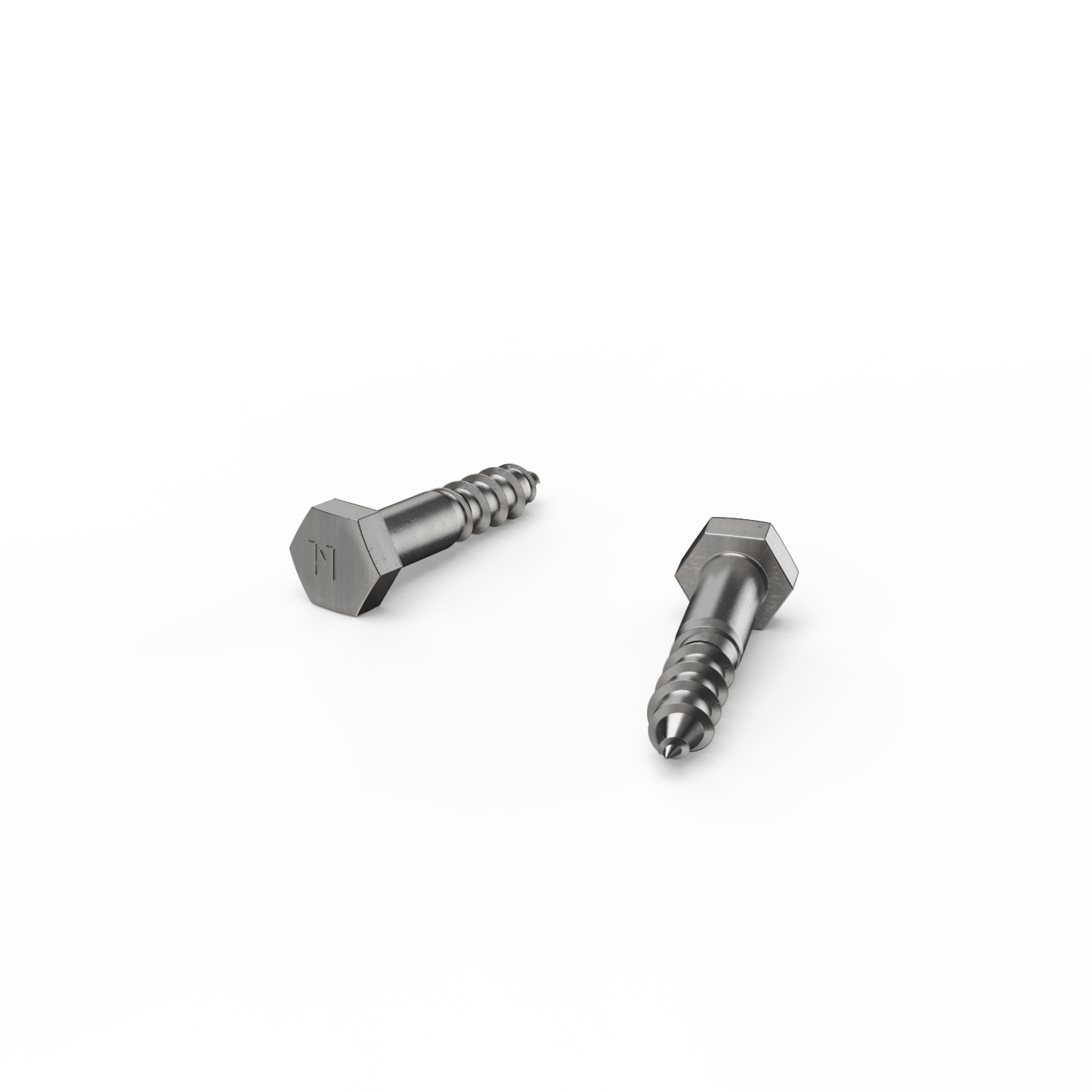 Zenith Hex Head Coach Screws - M10 x 50mm - Stainless Steel - 12 Pack