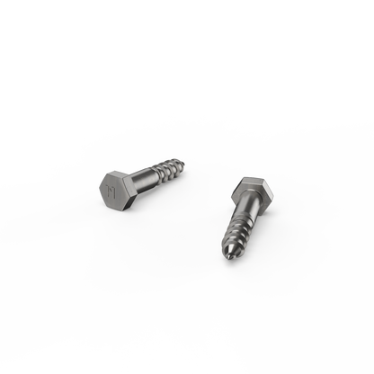 Zenith Hex Head Coach Screws - M10 x 50mm - Stainless Steel - 12 Pack